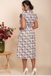 Rochie Luisa din bumbac, cu captuseala si curea